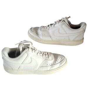 Nike WMS 7.5 Court Vision Low White Casual Shoes Sneakers Athleisure